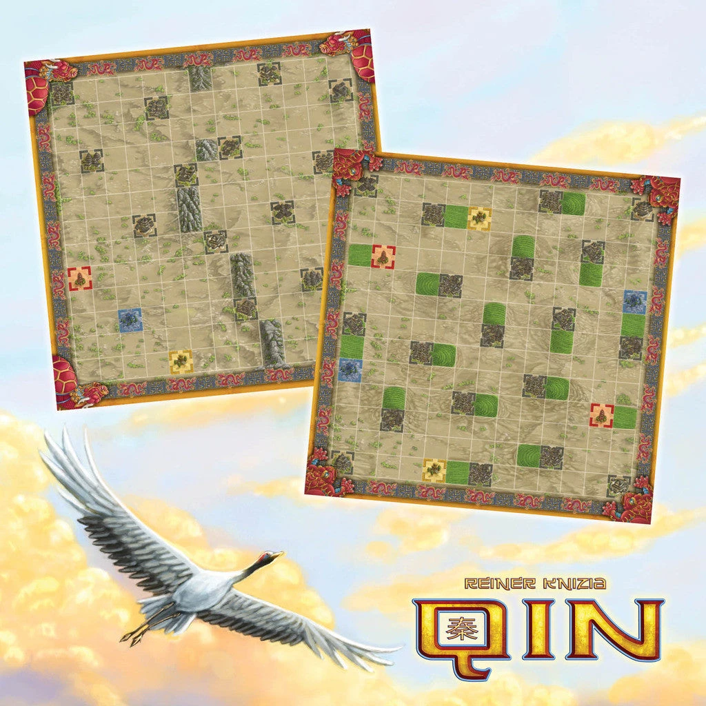 Eggertspiele Board Games Qin: Toad And Dragon Turtle Game Boards 1 Eggertspiele Board Games Qin: Toad And Dragon Turtle Game Boards