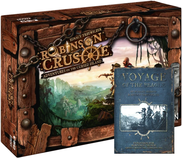 Z-Man Games Robinson Crusoe Bundle - (Base Game + Voyage Of The Beagle Vol. 1) Board Games