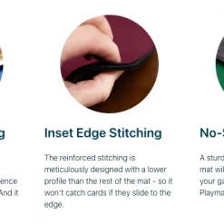 BoardGameTables.com Board Game Playmat (Burgundy) (Medium) Accessories