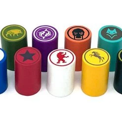 MeepleSource Scythe - 9-piece Set Of Action Markers For Scythe (including All Expansions) May 16-22, 2022