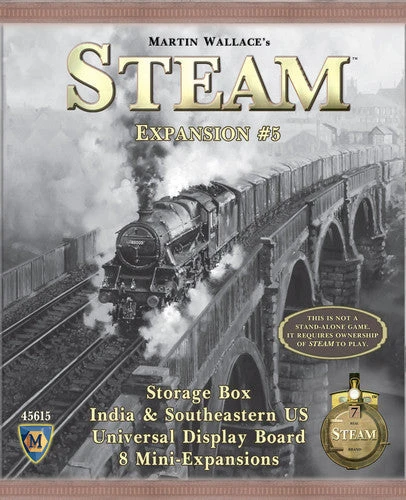 Mayfair Games Board Games Steam: Map Expansion #5 1 Mayfair Games Board Games Steam: Map Expansion #5