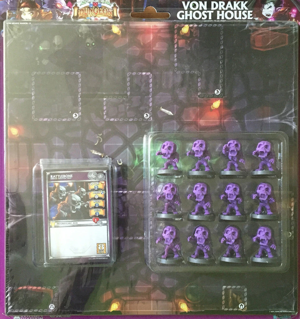 Soda Pop Miniatures Board Games Super Dungeon Explore: Von Drakk Ghost House Tile Pack