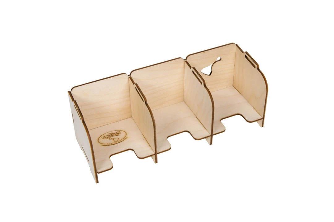 The Broken Token Broken Token - Stacking Tabletop Card Holder - Standard 3 Tray 2 The Broken Token Broken Token - Stacking Tabletop Card Holder - Standard 3 Tray