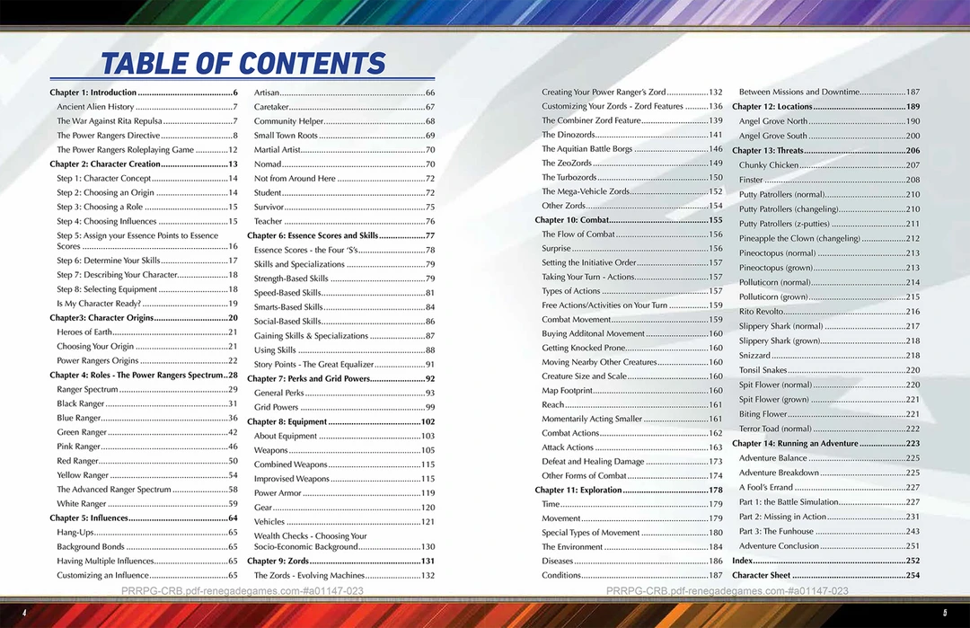 Renegade Game Studios Power Rangers: Roleplaying Game Core Rulebook Jun 13-19, 2022 4 Renegade Game Studios Power Rangers: Roleplaying Game Core Rulebook Jun 13-19, 2022