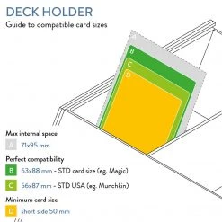 Import Games The Dicetroyers - Deck Holder: Cherry Version (500 Standard Size Sleeved Cards) (Italy Import)