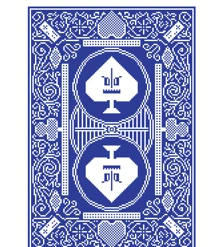 Game Salute 8-Bit Playing Cards Traditional Blue Deck Board Games