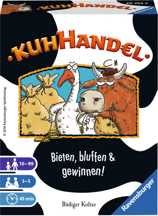 Ravensburger Kuhhandel (aka You're Bluffing!) (German Import) (New Edition) Board Games 1 Ravensburger Kuhhandel (aka You're Bluffing!) (German Import) (New Edition) Board Games