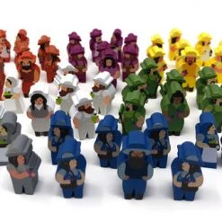 MeepleSource Viticulture And Tuscany - 51-Piece Set Of Character Meeples