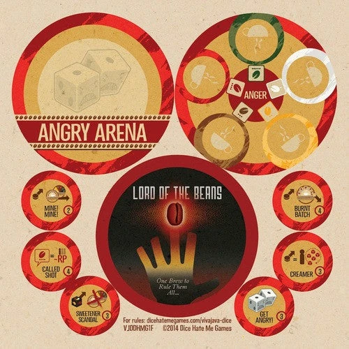 Dice Hate Me Games Board Games VivaJava: The Coffee Game: The Dice Game - Game Of The Year Expansion 1 Dice Hate Me Games Board Games VivaJava: The Coffee Game: The Dice Game - Game Of The Year Expansion