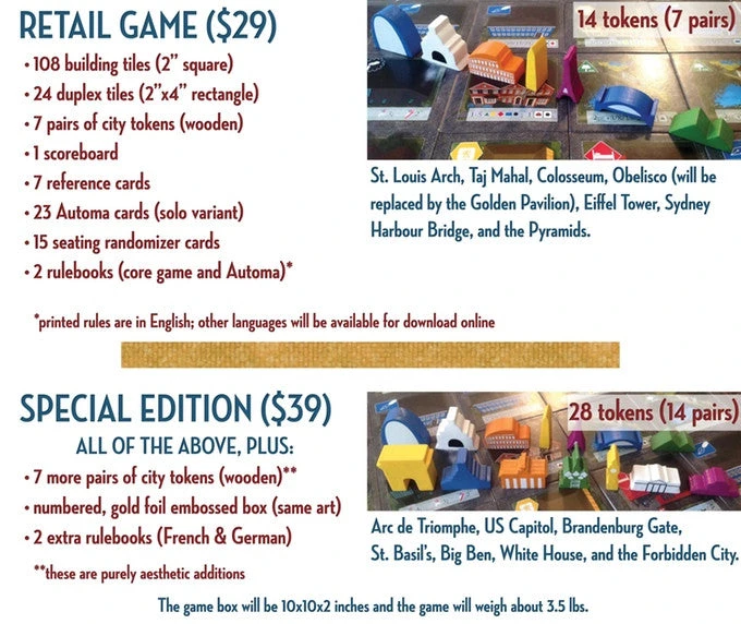 Stonemaier Games Between Two Cities (Special Edition) Board Games 2 Stonemaier Games Between Two Cities (Special Edition) Board Games