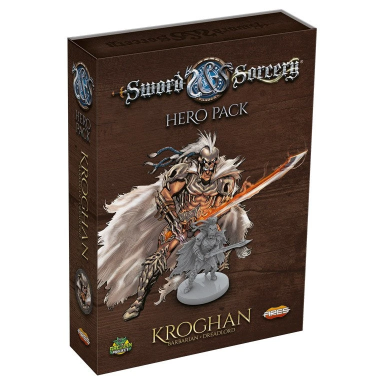 Ares Games Sword & Sorcery: Hero Pack - Kroghan The Barbarian/Dreadlord Board Games 1 Ares Games Sword & Sorcery: Hero Pack - Kroghan The Barbarian/Dreadlord Board Games