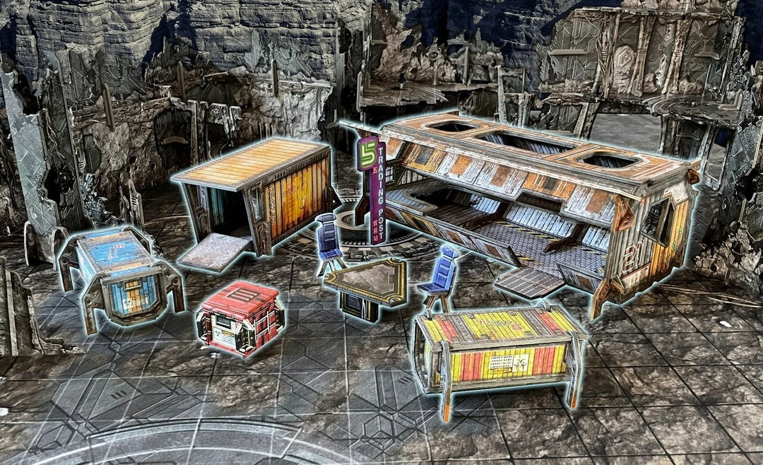 Battle Systems Ltd Board Games Battle Systems Scifi Terrain Trade Container Set (Import) 3 Battle Systems Ltd Board Games Battle Systems Scifi Terrain Trade Container Set (Import)