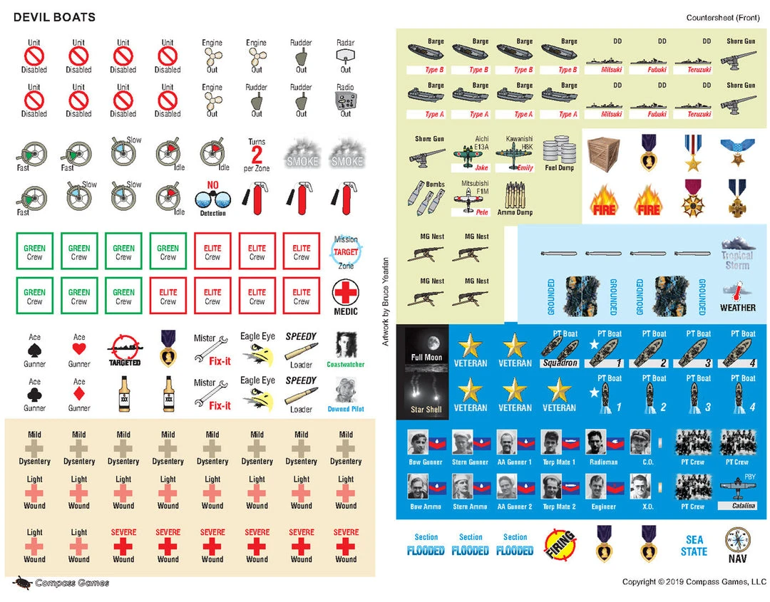 Compass Games Devil Boats: PT Boats In The Solomons Board Games 2 Compass Games Devil Boats: PT Boats In The Solomons Board Games