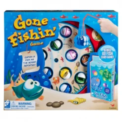 Spin Master Ltd. Gone Fishin' Game With Bonus Card Game Board Games