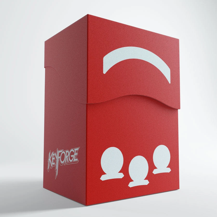 Gamegenic: Keyforge Gemini Deck Box - Red Deck Boxes 1 Gamegenic: Keyforge Gemini Deck Box - Red Deck Boxes