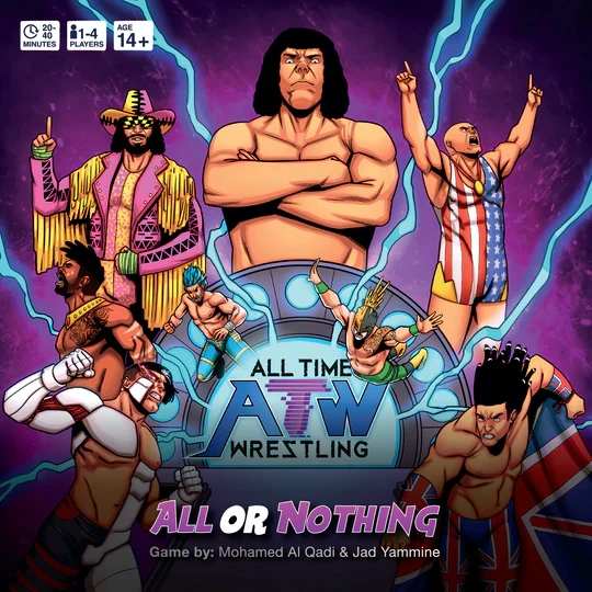 Cation Arts Board Games All Time Wrestling (All Or Nothing Edition) *PRE-ORDER* 1 Cation Arts Board Games All Time Wrestling (All Or Nothing Edition) *PRE-ORDER*