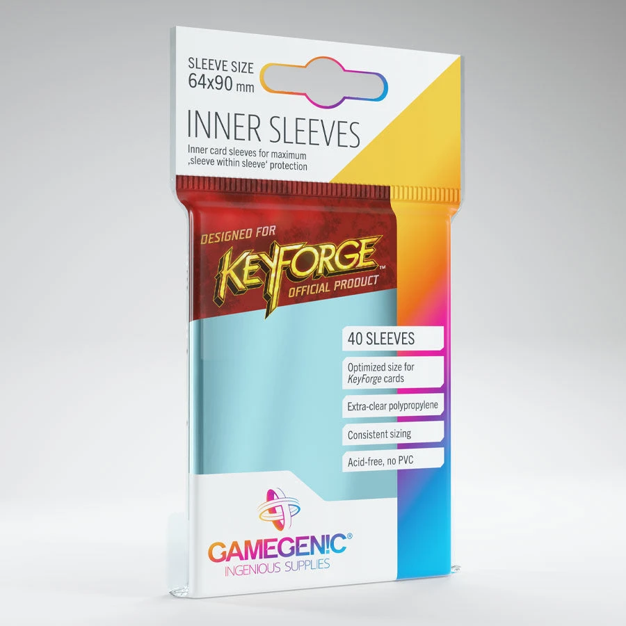 Jun 13-19, 2022 Gamegenic - Keyforge Inner Sleeves - Clear (40ct) 1 Jun 13-19, 2022 Gamegenic - Keyforge Inner Sleeves - Clear (40ct)