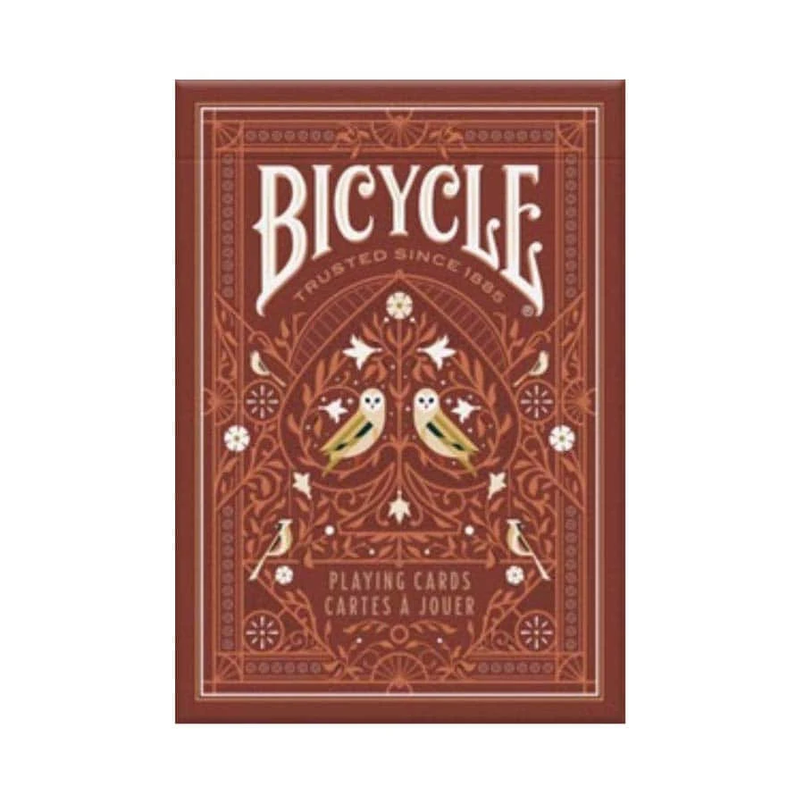 Board Games Bicycle Playing Cards - Aviary Orange 1 Board Games Bicycle Playing Cards - Aviary Orange