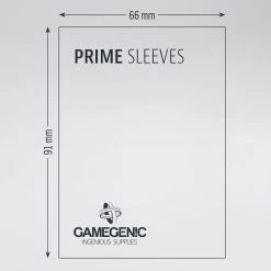 Gamegenic - Prime Double Sleeving Pack Sleeves - Clear/Black (2x100)