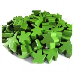 Accessories Apostrophe Games - Wooden - Meeples (Green)
