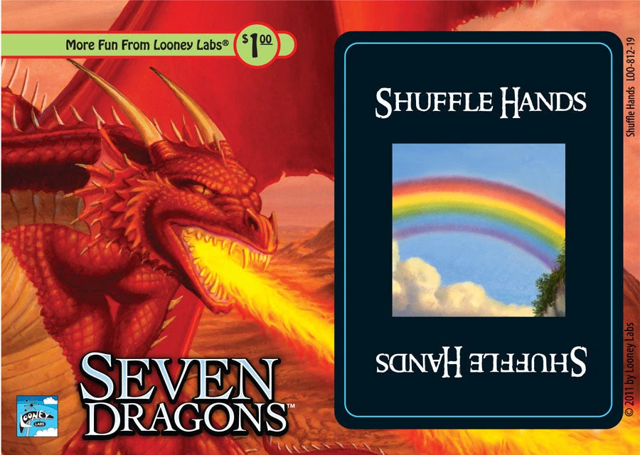 Looney Labs Seven Dragons: Shuffle Hands Board Games 1 Looney Labs Seven Dragons: Shuffle Hands Board Games