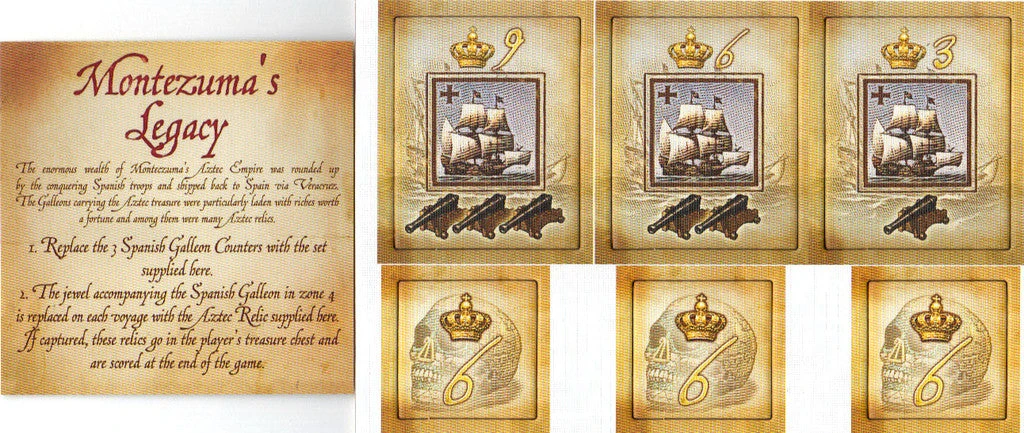 Gryphon Games Francis Drake: Montezuma's Legacy Expansion Board Games 1 Gryphon Games Francis Drake: Montezuma's Legacy Expansion Board Games