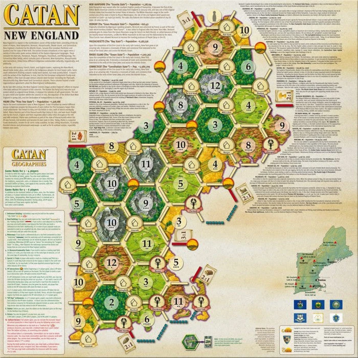 Mayfair Games Catan Geographies: New England Board Games 1 Mayfair Games Catan Geographies: New England Board Games