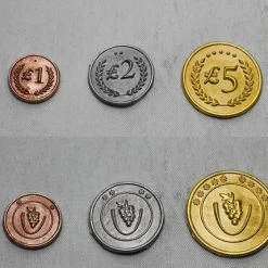 Stonemaier Games Viticulture: Custom Metal Lira Coins Jun 13-19, 2022