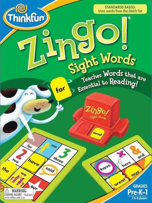 ThinkFun Zingo! Sight Words Board Games 1 ThinkFun Zingo! Sight Words Board Games