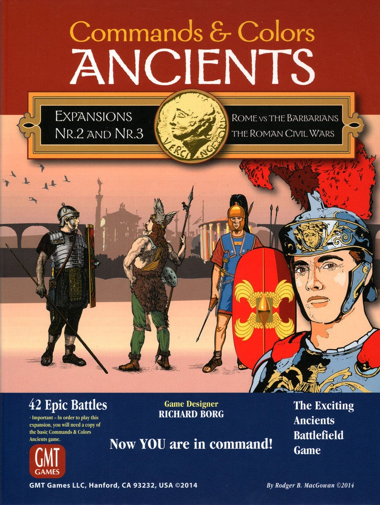 GMT Games Commands & Colors: Ancients Expansions #2 And #3 - Rome Vs The Barbarians; The Roman Civil Wars Board Games 1 GMT Games Commands & Colors: Ancients Expansions #2 And #3 - Rome Vs The Barbarians; The Roman Civil Wars Board Games