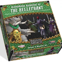CMON Limited Massive Darkness: Heroes & Monster Set - Bloodmoon Assassins Vs The Hellephant Board Games