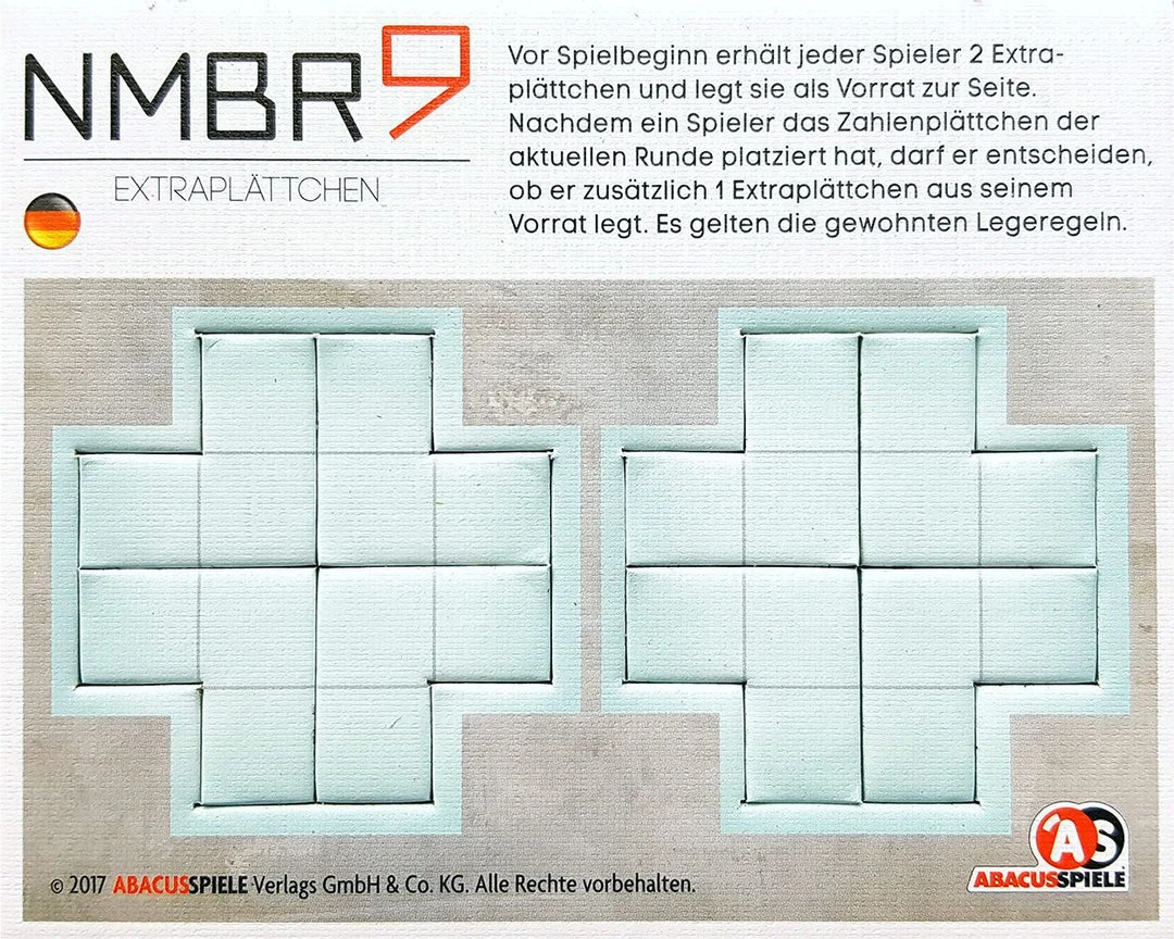 ABACUSSPIELE NMBR 9: Extra Tiles 1 ABACUSSPIELE NMBR 9: Extra Tiles