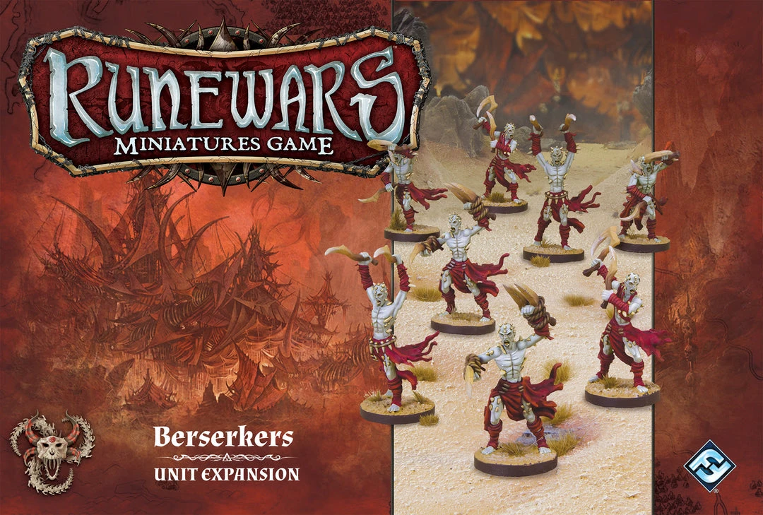 Fantasy Flight Games Board Games Runewars Miniatures Game: Berserkers - Unit Expansion 1 Fantasy Flight Games Board Games Runewars Miniatures Game: Berserkers - Unit Expansion