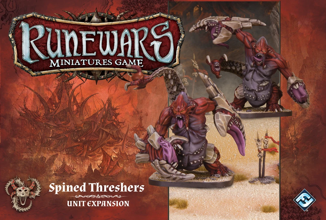 Fantasy Flight Games Runewars Miniatures Game: Spined Threshers - Unit Expansion 1 Fantasy Flight Games Runewars Miniatures Game: Spined Threshers - Unit Expansion