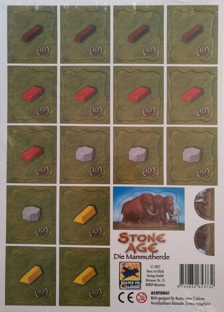 Hans Im Glück Stone Age: The Mammoth Herd (Import) Board Games 1 Hans Im Glück Stone Age: The Mammoth Herd (Import) Board Games