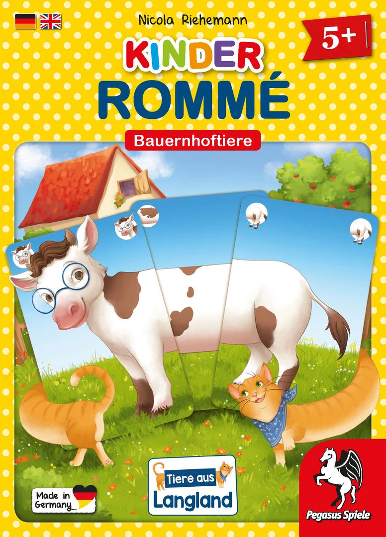 Pegasus Spiele Board Games Kinder-Rommé: Bauernhoftiere (aka Children's Rummy) 1 Pegasus Spiele Board Games Kinder-Rommé: Bauernhoftiere (aka Children's Rummy)