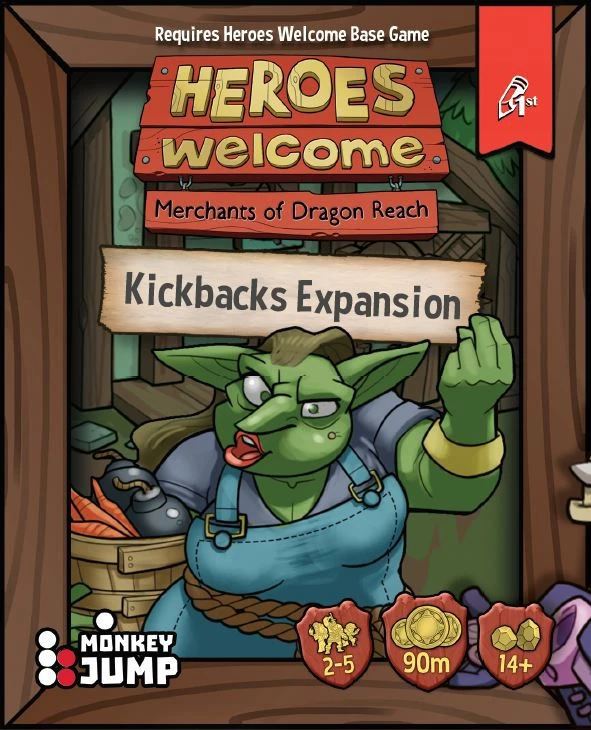 Pencil First Games, LLC Heroes Welcome: Kickbacks Expansion 1 Pencil First Games, LLC Heroes Welcome: Kickbacks Expansion