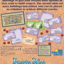Rio Grande Games Puerto Rico: Expansions 1 & 2 - The New Buildings & The Nobles Board Games