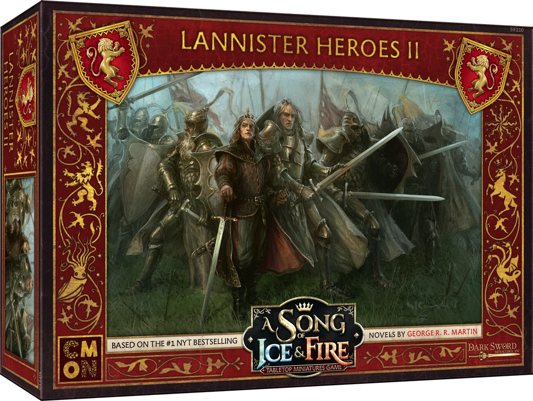 CMON Limited A Song Of Ice & Fire: Tabletop Miniatures Game – Lannister Heroes II Board Games 1 CMON Limited A Song Of Ice & Fire: Tabletop Miniatures Game – Lannister Heroes II Board Games