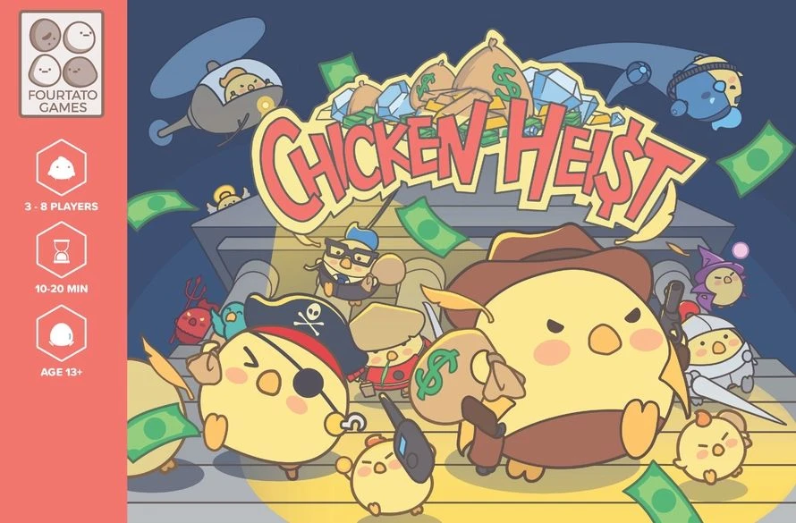Fourtato Games Inc. Board Games Chicken Heist 1 Fourtato Games Inc. Board Games Chicken Heist