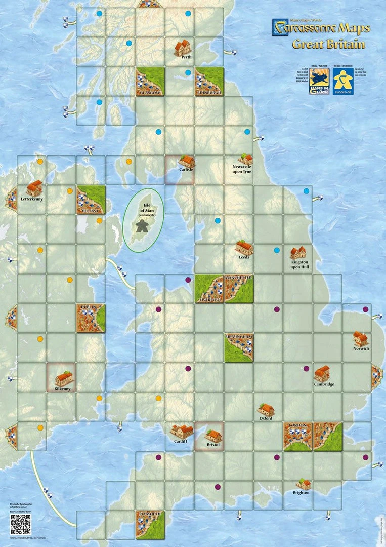Hans Im Glück Board Games Carcassonne Maps: Great Britain (Import) 1 Hans Im Glück Board Games Carcassonne Maps: Great Britain (Import)