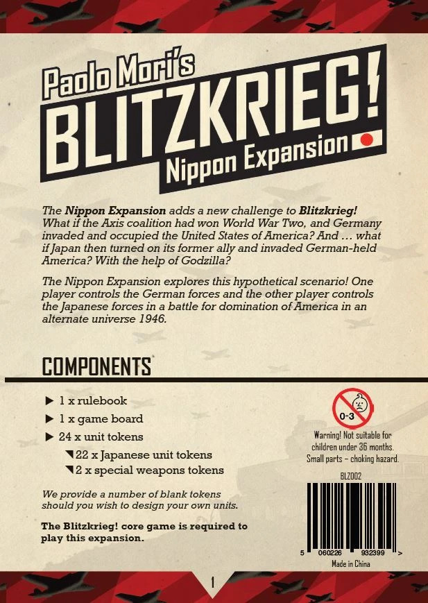 PSC Games Blitzkrieg!: Nippon Expansion Board Games 1 PSC Games Blitzkrieg!: Nippon Expansion Board Games