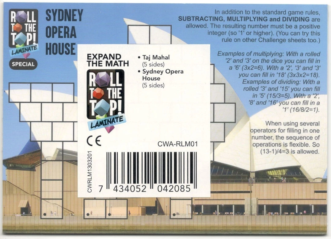 Cwali Board Games Roll To The Top!: Taj Mahal And Sydney Opera House (Import) 1 Cwali Board Games Roll To The Top!: Taj Mahal And Sydney Opera House (Import)