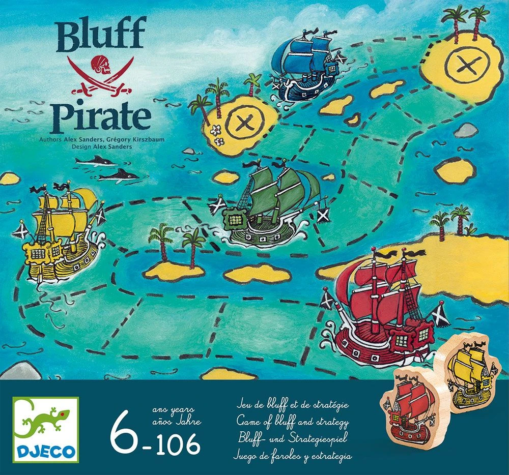Djeco Bluff Pirate Board Games 1 Djeco Bluff Pirate Board Games