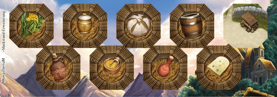 Dlp Games Board Games Monasterium: Market Stall (Import) 1 Dlp Games Board Games Monasterium: Market Stall (Import)