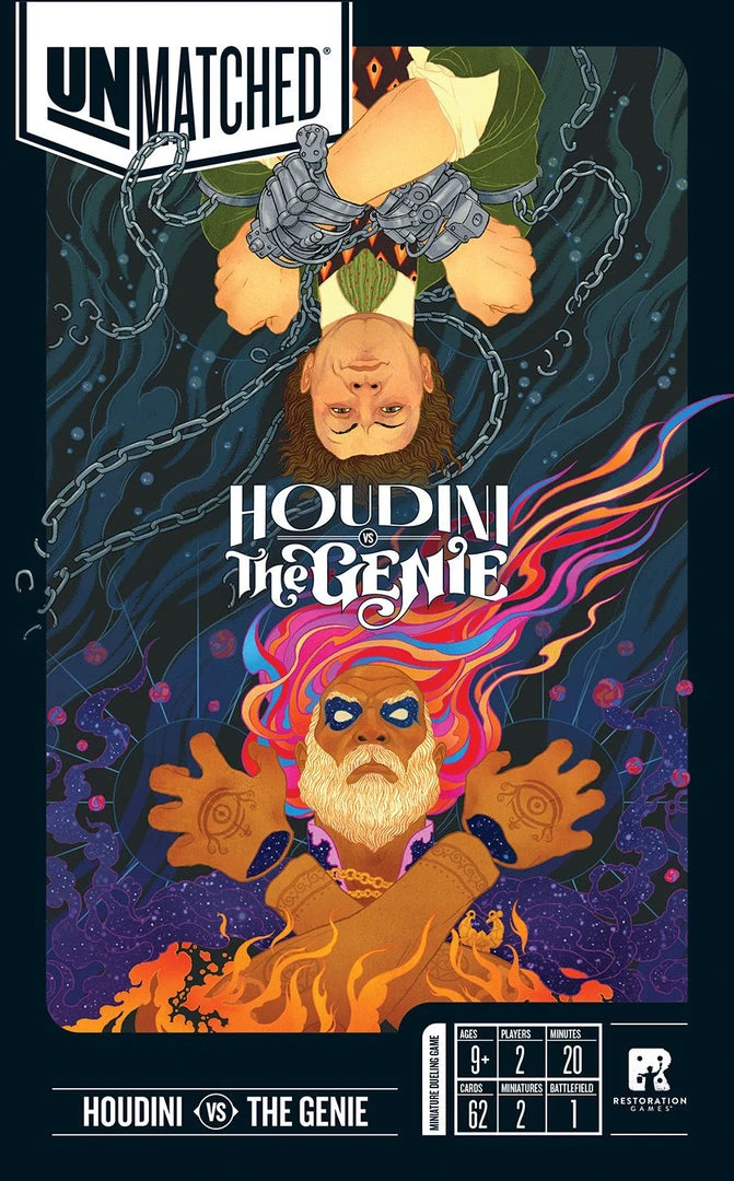 Restoration Games Unmatched: Houdini Vs. The Genie *PRE-ORDER* Board Games 1 Restoration Games Unmatched: Houdini Vs. The Genie *PRE-ORDER* Board Games