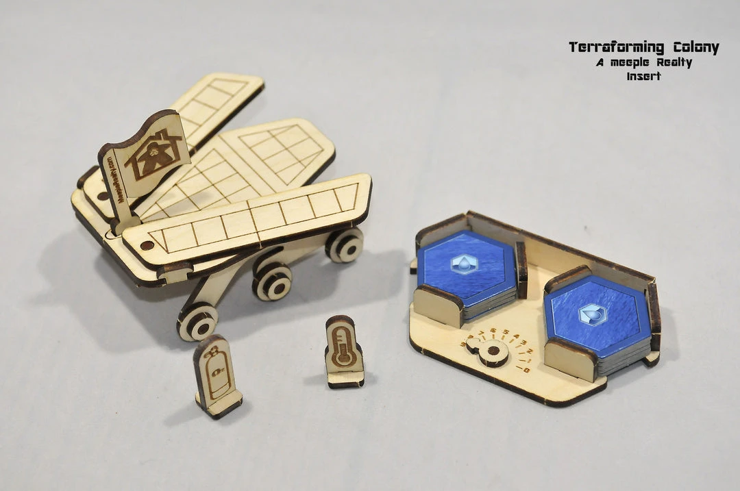 Meeple Realty - Terraforming Colony Insert (Compatible With TERRAFORMING MARS™ Second Edition) 1 Meeple Realty - Terraforming Colony Insert (Compatible With TERRAFORMING MARS™ Second Edition)