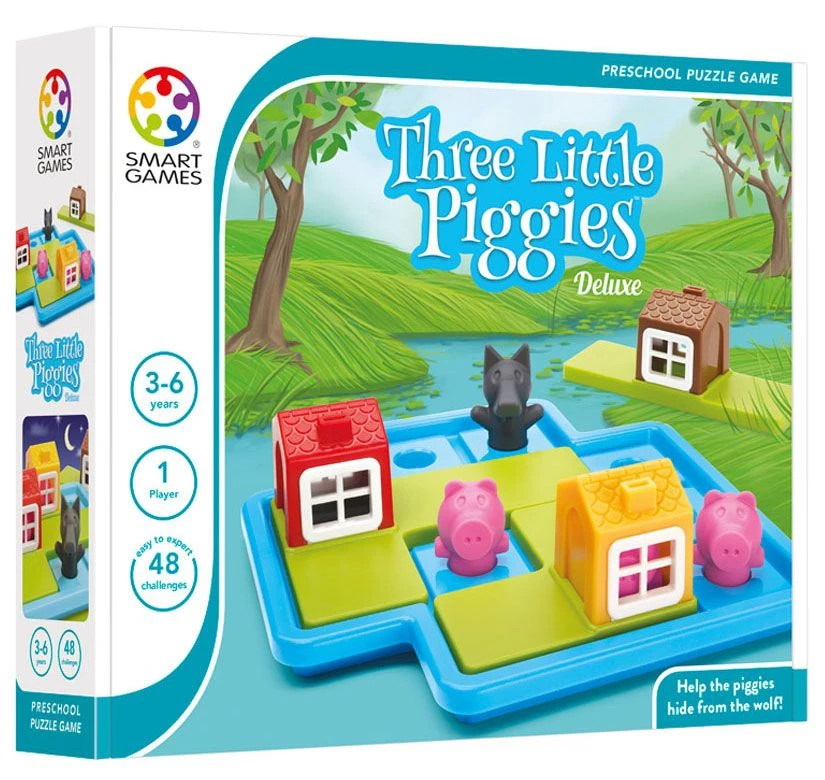 Smart Games: Three Little Piggies Deluxe Board Games 1 Smart Games: Three Little Piggies Deluxe Board Games