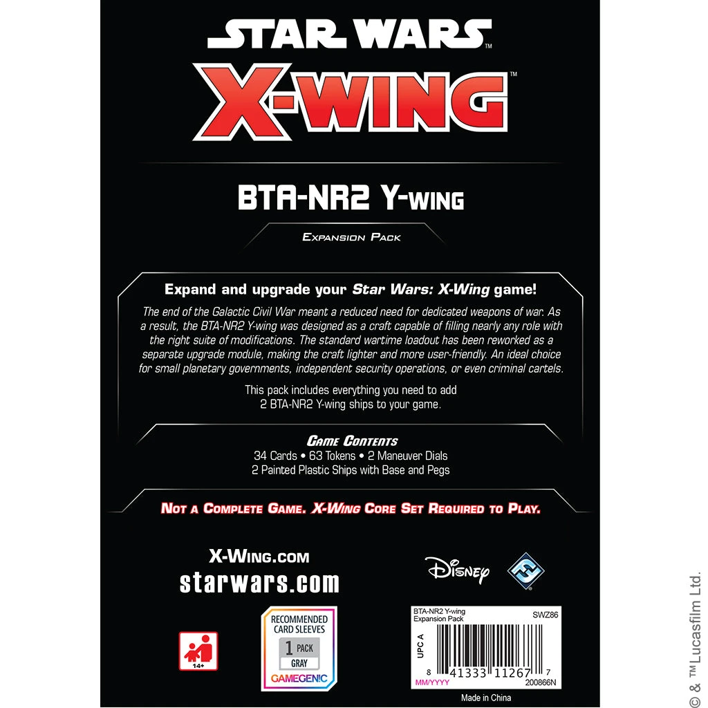 Fantasy Flight Games Star Wars X-Wing (Second Edition): BTA-NR2 Y-wing Expansion Pack Board Games 5 Fantasy Flight Games Star Wars X-Wing (Second Edition): BTA-NR2 Y-wing Expansion Pack Board Games