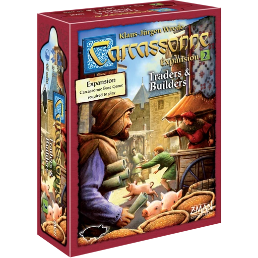 Z-Man Games Carcassonne: Expansion 2 - Traders & Builders (New Edition) Board Games 1 Z-Man Games Carcassonne: Expansion 2 - Traders & Builders (New Edition) Board Games